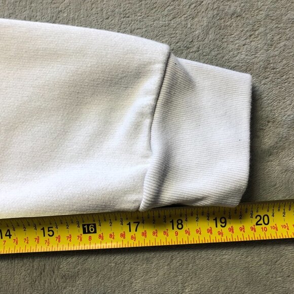 PINK Victoris'a Secret White Quarter Zip Pullover Rainbow Logo Size XL - Picture 7 of 10